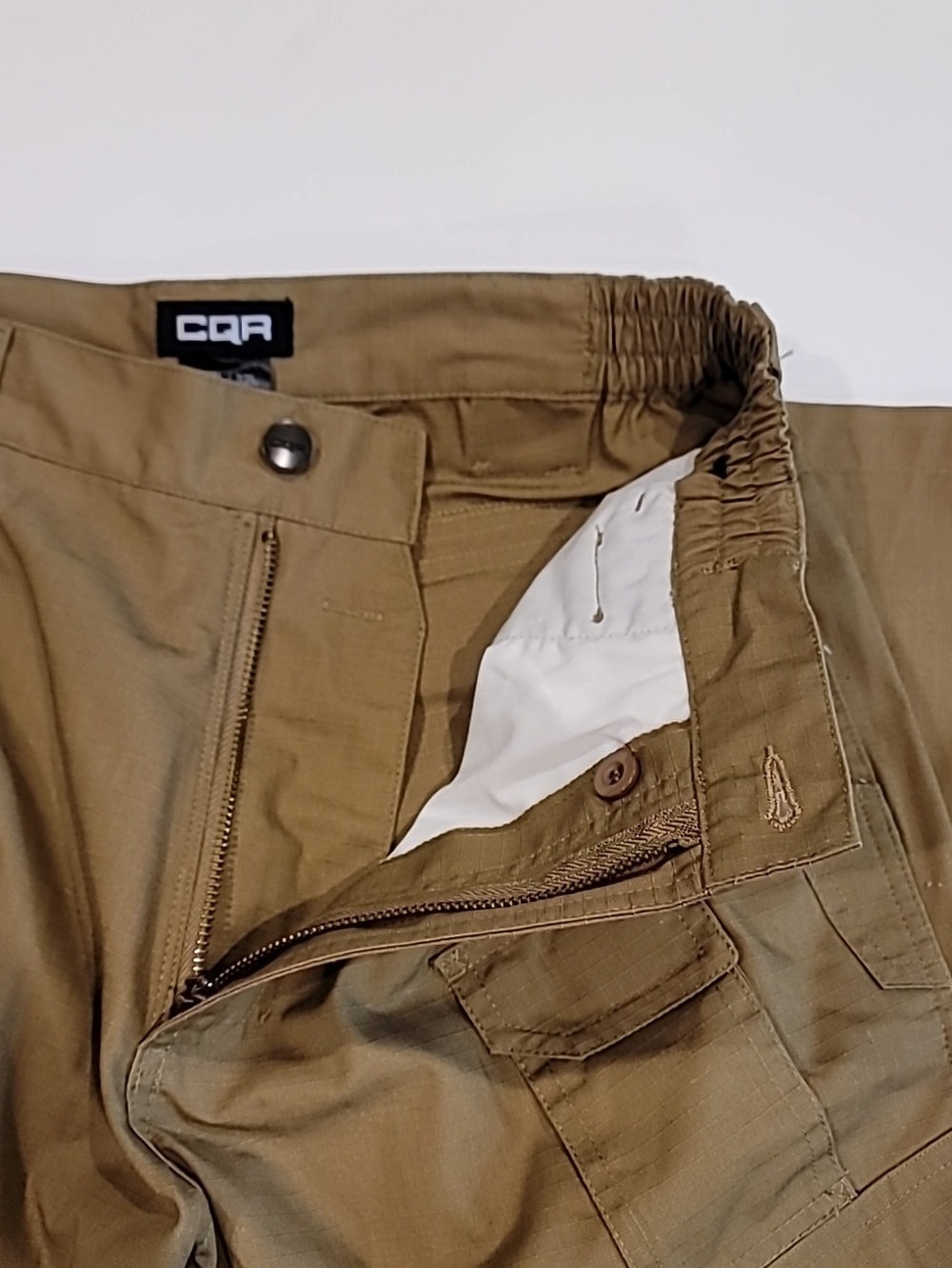 CQR Tan Cargo Ripstop Utility Pants 30W 32L - Picture 7 of 16